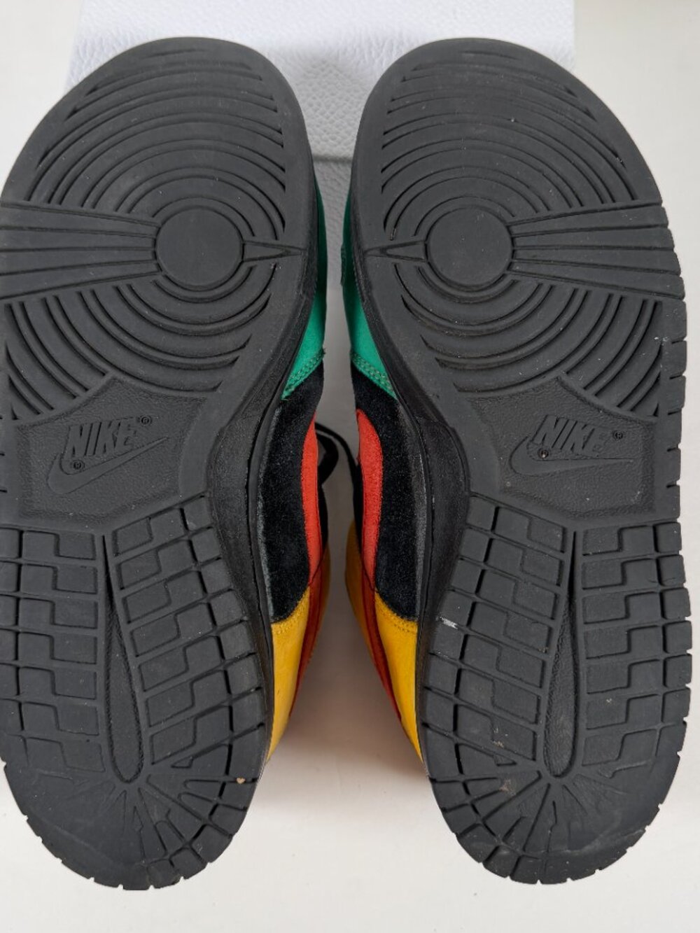 VTG Nike Dunk Low CL Rasta Jamaica Shoes Men Size 11 Black Pine Green 00s GUC - Picture 7 of 8